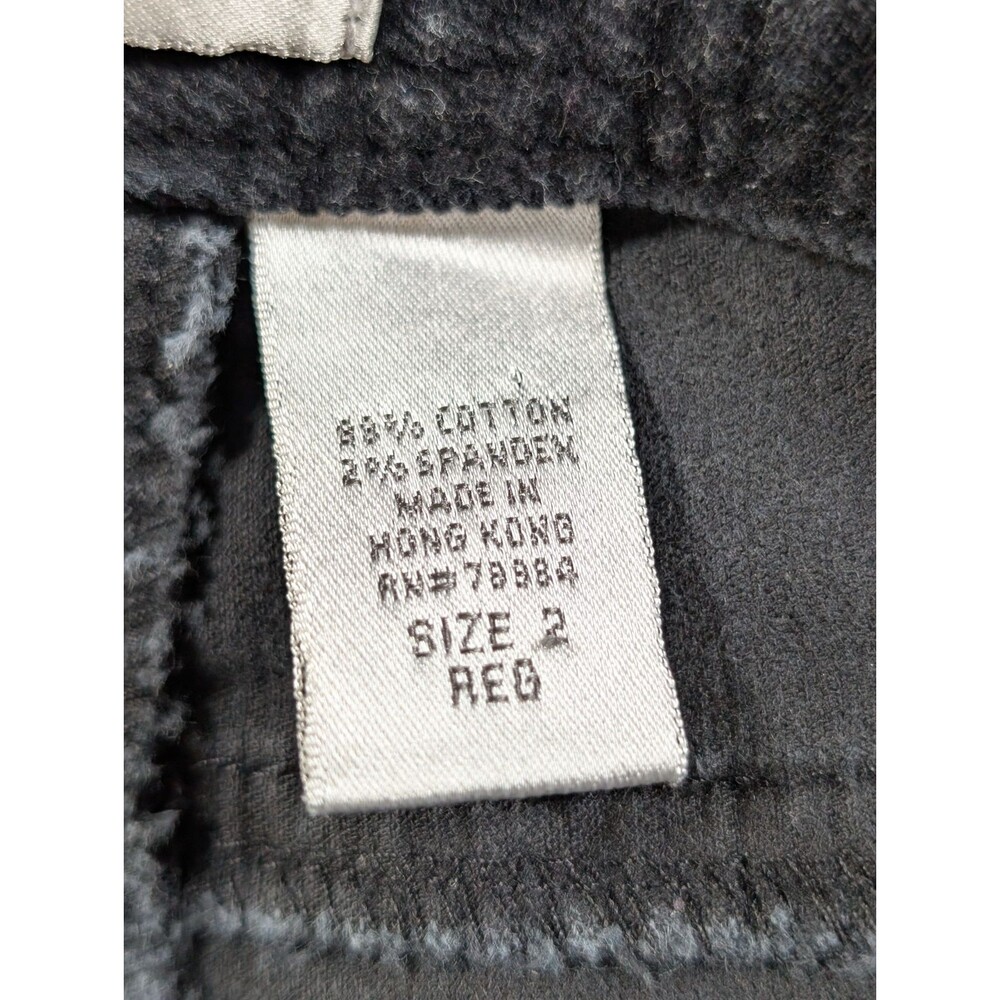 Vintage Chico's Corduroy Pants Womens 2 Reg Black Stretch Casual Minimalist - Picture 6 of 11